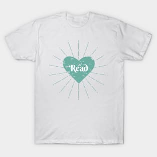 Read Heart - Light turquoise T-Shirt